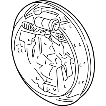 5014929AA Mopar Brake Backing Plate Illustration 1 of 1