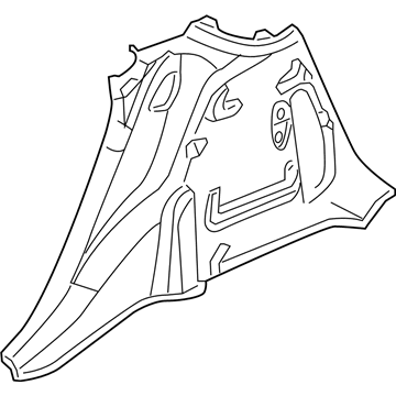 1AF53BDAAC Mopar Quarter Trim Panel Illustration 1 of 1