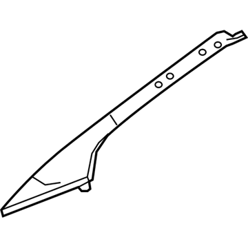 RT50BD1AE Mopar Windshield Garnish Molding Illustration 1 of 1