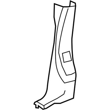 Mopar RS29WL5AC Molding B Pillar RS29WL5AC Mopar Molding B Pillar Illustration 1 of 1