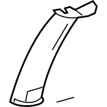 Mopar RS27BD5AE Molding B Pillar RS27BD5AE Mopar Molding B Pillar Illustration 1 of 1
