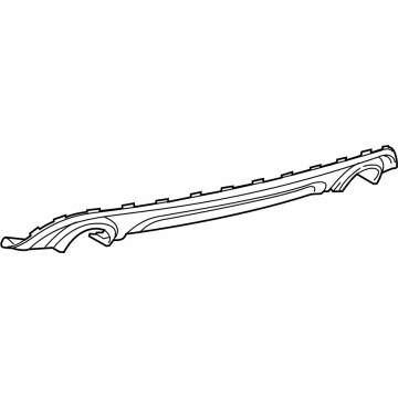 Mopar 68421851AA Rear Valance 68421851AA Mopar Rear Valance Illustration 1 of 1