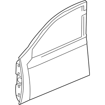 Mopar 55255080AJ Front Door 55255080AJ Mopar Front Door Illustration 1 of 1