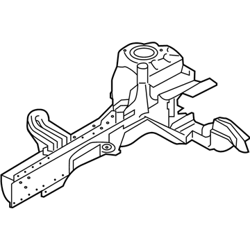68517836AA Mopar Frame Front Rail Illustration 1 of 1