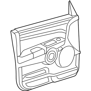 Mopar 1DV971D5AB Front Door Trim Panel 1DV971D5AB Mopar Front Door Trim Panel Illustration 1 of 1