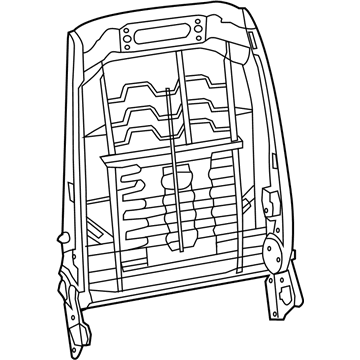 68104489AA Mopar Front Seat Back Frame Illustration 1 of 1