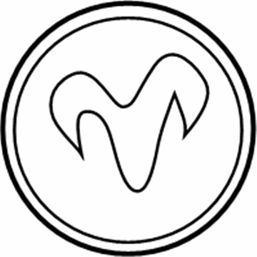 MR783123 Mopar Wheel Center Cap Illustration 1 of 1