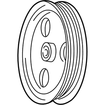53013688AB Mopar Power Steering Pump Pulley Illustration 1 of 1
