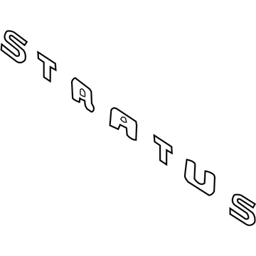 5152003AA Mopar NAMEPLATE-STRATUS Illustration 1 of 1