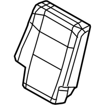 1XW88DX9AA Mopar Rear Seat-Seat Cover-Top Back Right Illustration 1 of 1