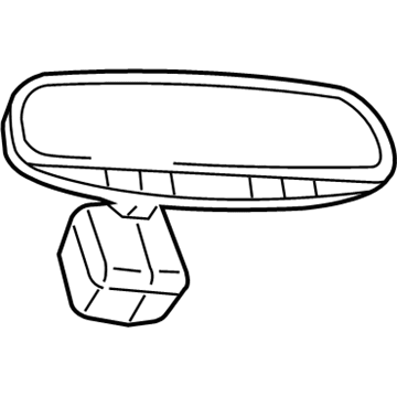 57010732AE Mopar Interior Rear View Mirror Illustration 1 of 1