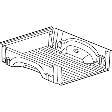 Mopar 82206996 Under Rail Bed Liner Kit 82206996 Mopar Under Rail Bed Liner Kit Illustration 1 of 1