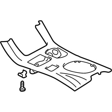 MR646241 Mopar Floor Console Panel Illustration 1 of 1