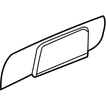 WY31ZP7AA Mopar Quarter Trim Panel Bolster Illustration 1 of 1