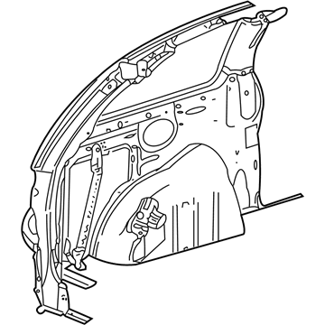 5028152AB Mopar Bracket-Quarter Trim Illustration 1 of 1
