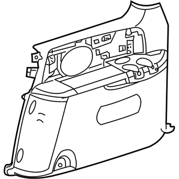RT59WL5AD Mopar Quarter Trim Panel Illustration 1 of 1