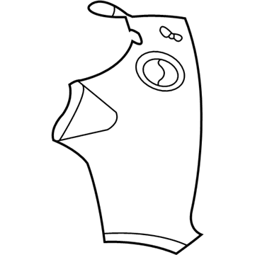 ZA10BD1AD Mopar Molding-D Pillar Illustration 1 of 1