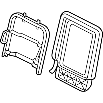 5114018AA Mopar Frame-Second Row Seat Back Illustration 1 of 1