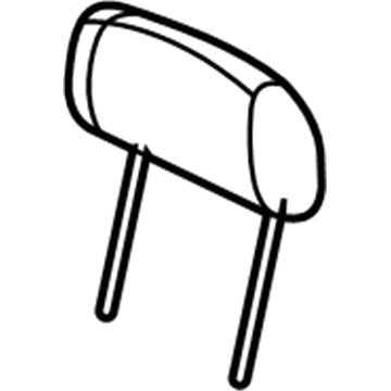 Mopar YM661L2AA Rear Headrest YM661L2AA Mopar Rear Headrest Illustration 1 of 1