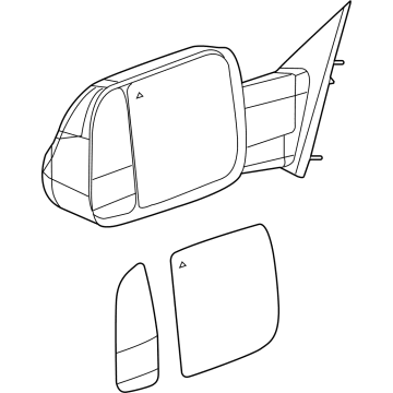 Mopar 68446968AA Outside Rearview 68446968AA Mopar Outside Rearview Illustration 1 of 1