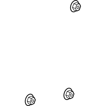 6106134AA Mopar Hexagon Nut Illustration 1 of 1