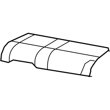1PC051K2AA Mopar Rear Seat Cushion Cover Illustration 1 of 1