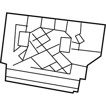 Mopar 68033997AA Rear Seat Back Panel 68033997AA Mopar Rear Seat Back Panel Illustration 1 of 1