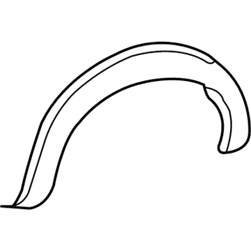 5132499AA Mopar Wheel Opening Flare Molding Illustration 1 of 1