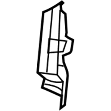 68222826AB Mopar Headlamp Mounting Bracket Illustration 1 of 1