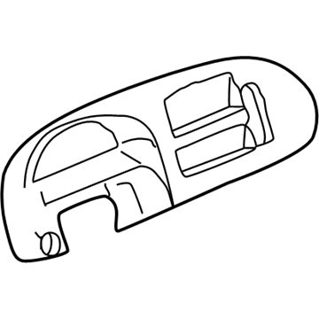 5GK091X8AA Mopar Cluster Bezel Illustration 1 of 1