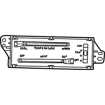 Mopar 55055458AC Heater Control 55055458AC Mopar Heater Control Illustration 1 of 1