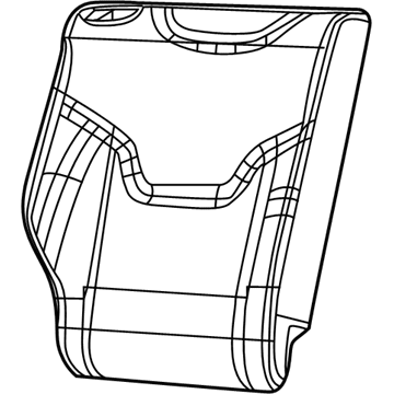 6GA88LT5AB Mopar Rear Seat Back Cover Illustration 1 of 1