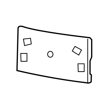 2021 Chrysler 300 License Plate - 68235670AB