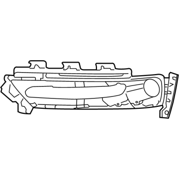 68231614AA Mopar Fog Lamp Bezel Illustration 1 of 1