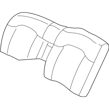 YB731L5AA Mopar Rear Seat Back Cover Illustration 1 of 1
