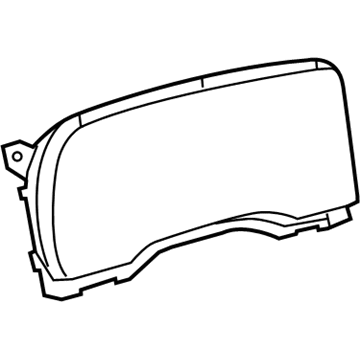 68001784AA Mopar Instrument Cluster Mask Illustration 1 of 1