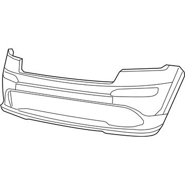 68311026AA Mopar Front Bumper Cover Illustration 1 of 1