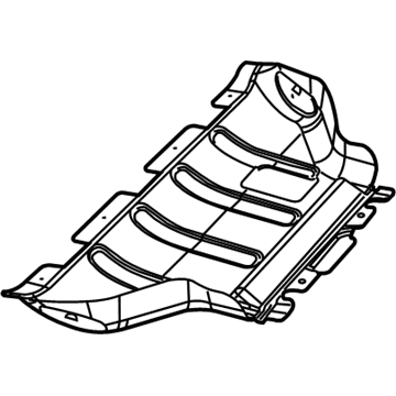 68089029AD Mopar Front Belly Pan Illustration 1 of 1