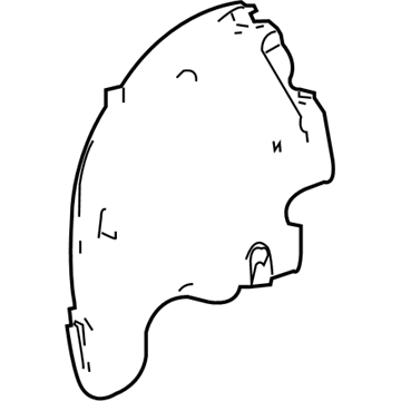 68014739AA Mopar WHEELHOUS-Front Inner Illustration 1 of 1