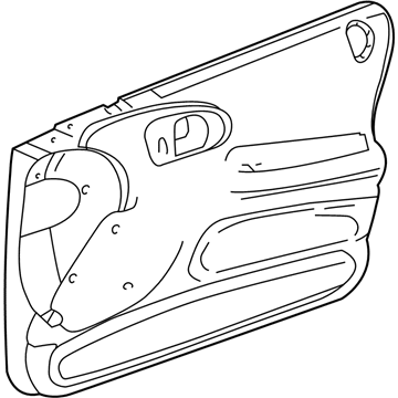 Mopar PR51XDVDB Panel Front Door Trim PR51XDVDB Mopar Panel Front Door Trim Illustration 1 of 1