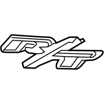 68227442AB Mopar NAMEPLATE-R/T Illustration 1 of 1