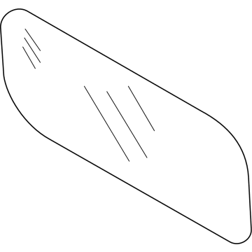 Mopar 68235522AA Glass 68235522AA Mopar Glass Illustration 1 of 1