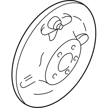 Mopar 5014129AB Brake Backing Plate 5014129AB Mopar Brake Backing Plate Illustration 1 of 1