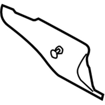 Mopar UF87DX9AA Instrument Panel Closeout UF87DX9AA Mopar Instrument Panel Closeout Illustration 1 of 1