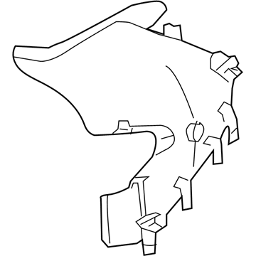 YA75BD1AA Mopar C Pillar Panel Illustration 1 of 1