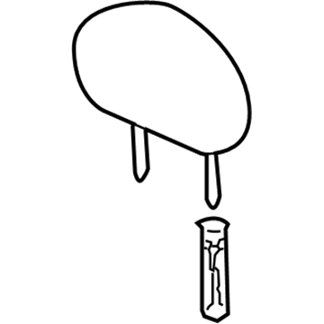 1CX02BD5AB Mopar Front Headrest Illustration 1 of 1