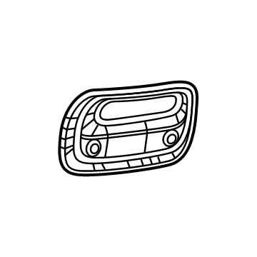 68668548AA Mopar Fog Lamp Bezel Illustration 1 of 1