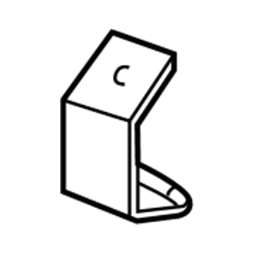 55032768 Mopar Plate-Secondary Hood Catch Illustration 1 of 1