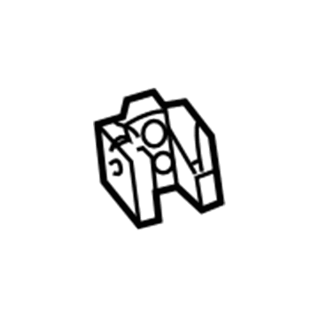 55395652AC Mopar Bracket-Hood Catch Illustration 1 of 1