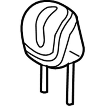 1TB68DX9AA Mopar Rear Headrest Illustration 1 of 1